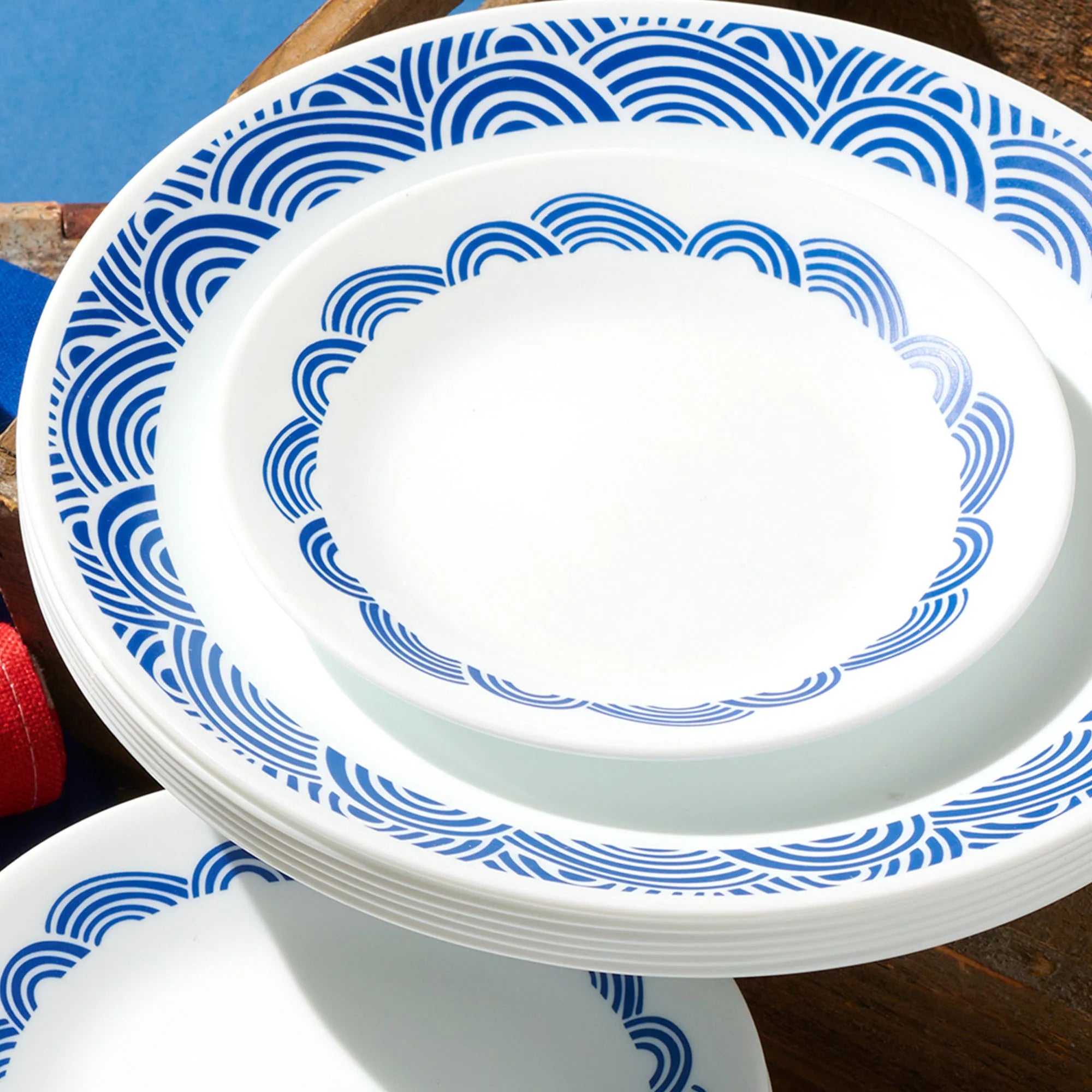 Corelle Rolling Waves 18-piece Dinnerware Set, Service for 6 - Image 6