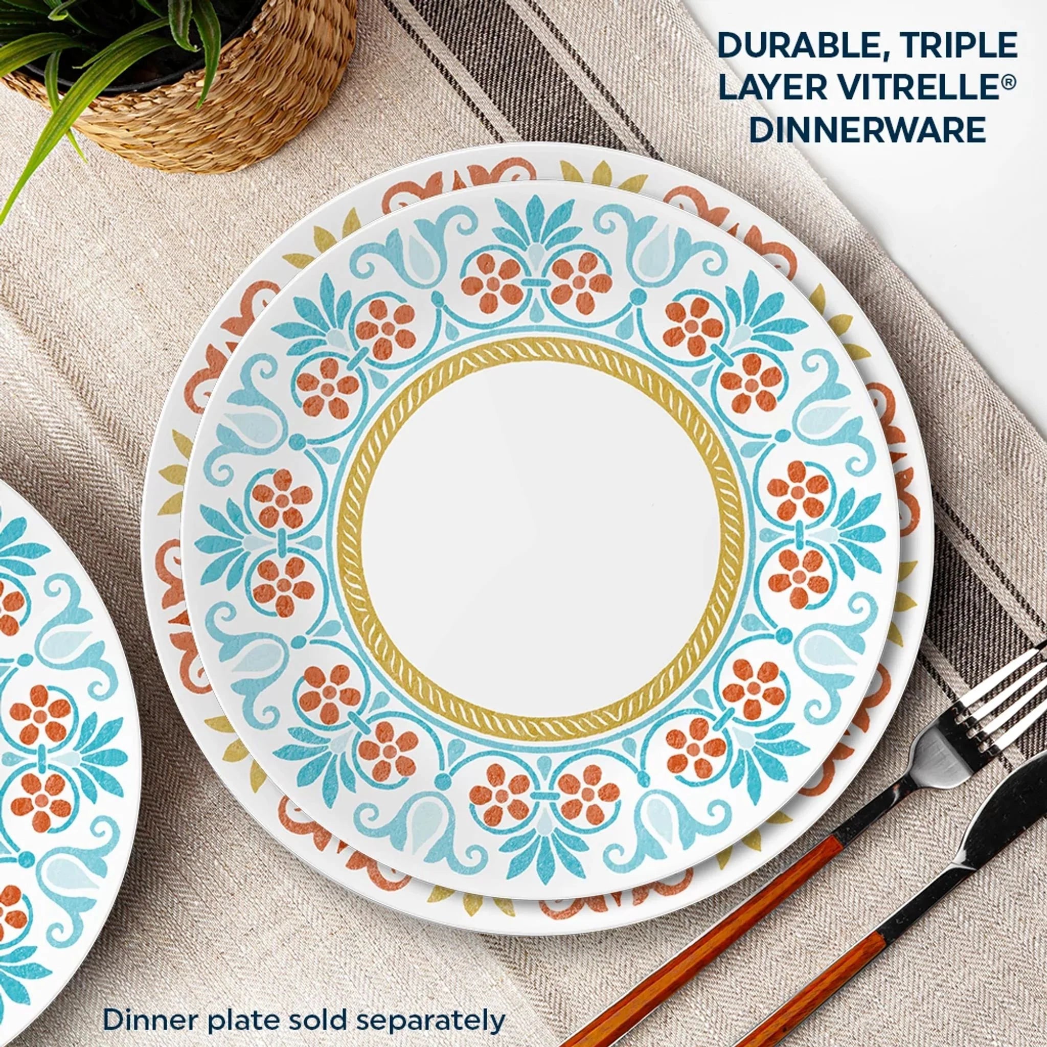 Corelle Global Collection Terracotta Dreams 8.5 Salad Plate - Image 3
