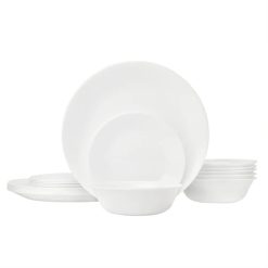 Corelle Winter Frost White 18-piece Dinnerware Set, Service for 6