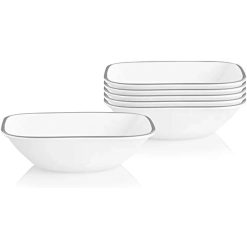 Corelle Urban Arc Square 22-ounce Cereal Bowl, 6 pack