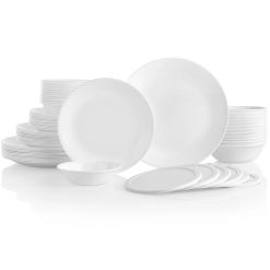 Corelle Winter Frost White 66-piece Dinnerware Set, Service for 12