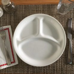 Alternative view of Corelle Winter Frost White 8.5 Divided Salad Plate