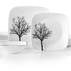 Corelle Timber Shadows 18-piece Dinnerware Set, Service for 6
